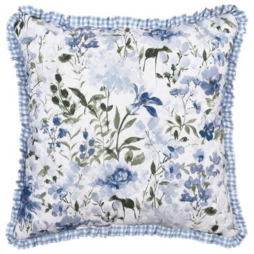 J. Queen New York Kourtney 16" Square Throw Pillow in Blue, Green and White, , large