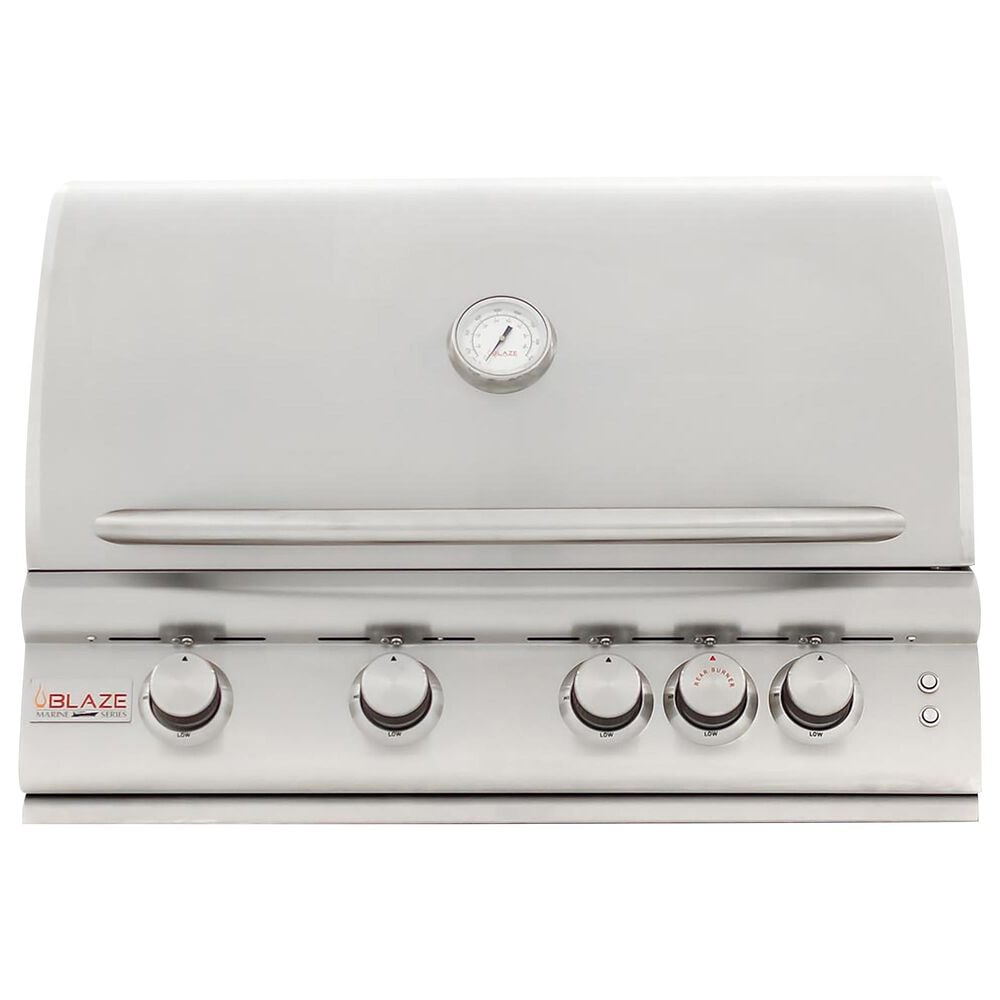 Blaze 32" Marine Grade Liquid Propane Gas Grill in Stainless Steel, , large