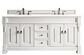 James Martin Vanities Brookfield 72" Double Bathroom Vanity in Bright White with 3 cm White Zeus Quartz Top and Rectangular Sinks, , large