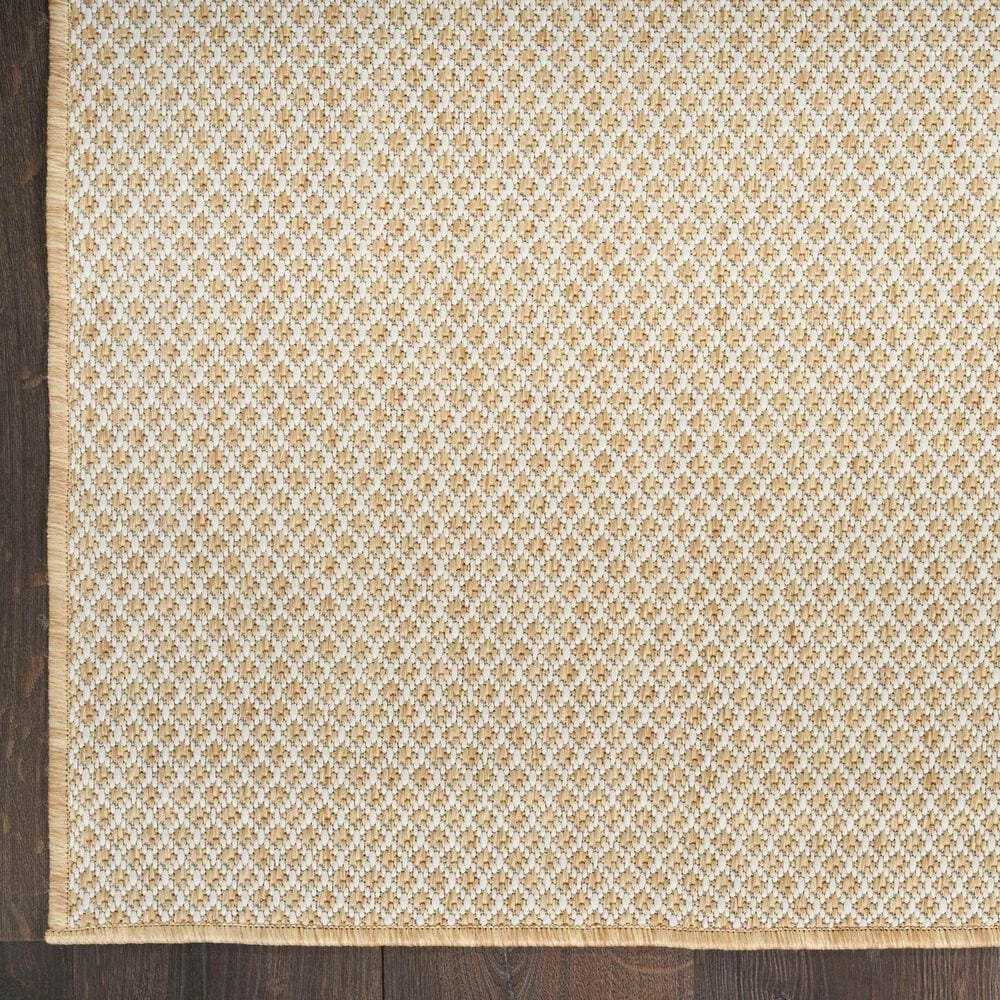Nourison Courtyard Natural 2&#39;2&quot; x 8&#39; Indoor/Outdoor Runner, , large