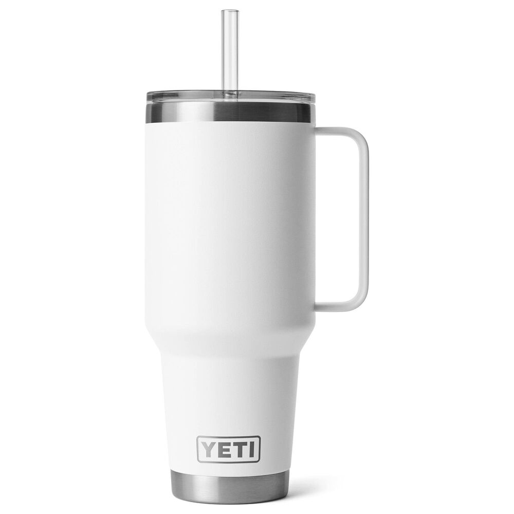 YETI Rambler 42 Oz Straw Mug with Straw Lid in White, , large