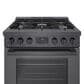 Bosch 30" Freestanding Dual Fuel Range in Black Stainless Steel, , large
