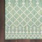 Nourison Positano Southwestern Blue and Green 5" x 7" Indoor/Outdoor Area Rug, , large