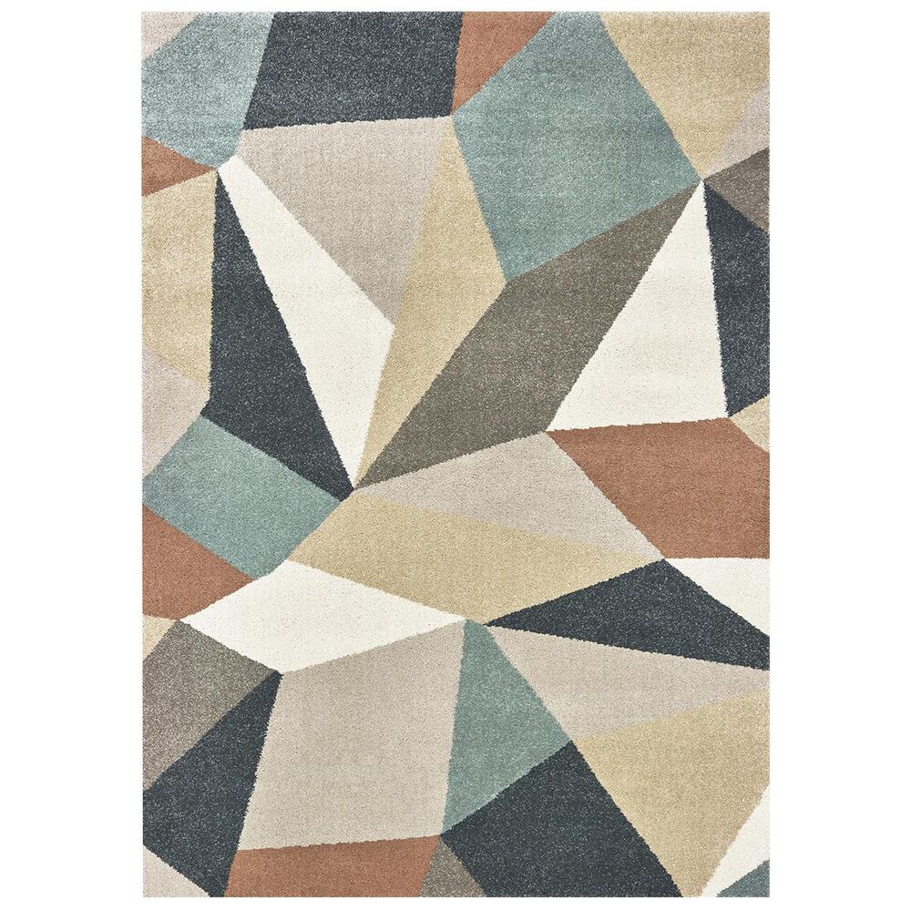 Oriental Weavers Carson 9659B 5"3" x 7"3" Blue Area Rug, , large