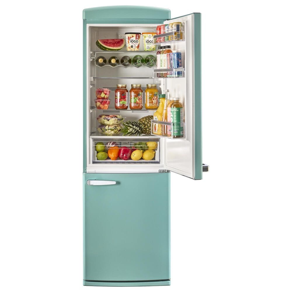 Unique Appliances Classic Retro 12 Cu. Ft. Bottom Freezer Regfrigerator In Ocean Mist Turquoise, , large
