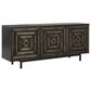 Ashley Fair Ridge Accent Cabinet in Distressed Black and Black, , large