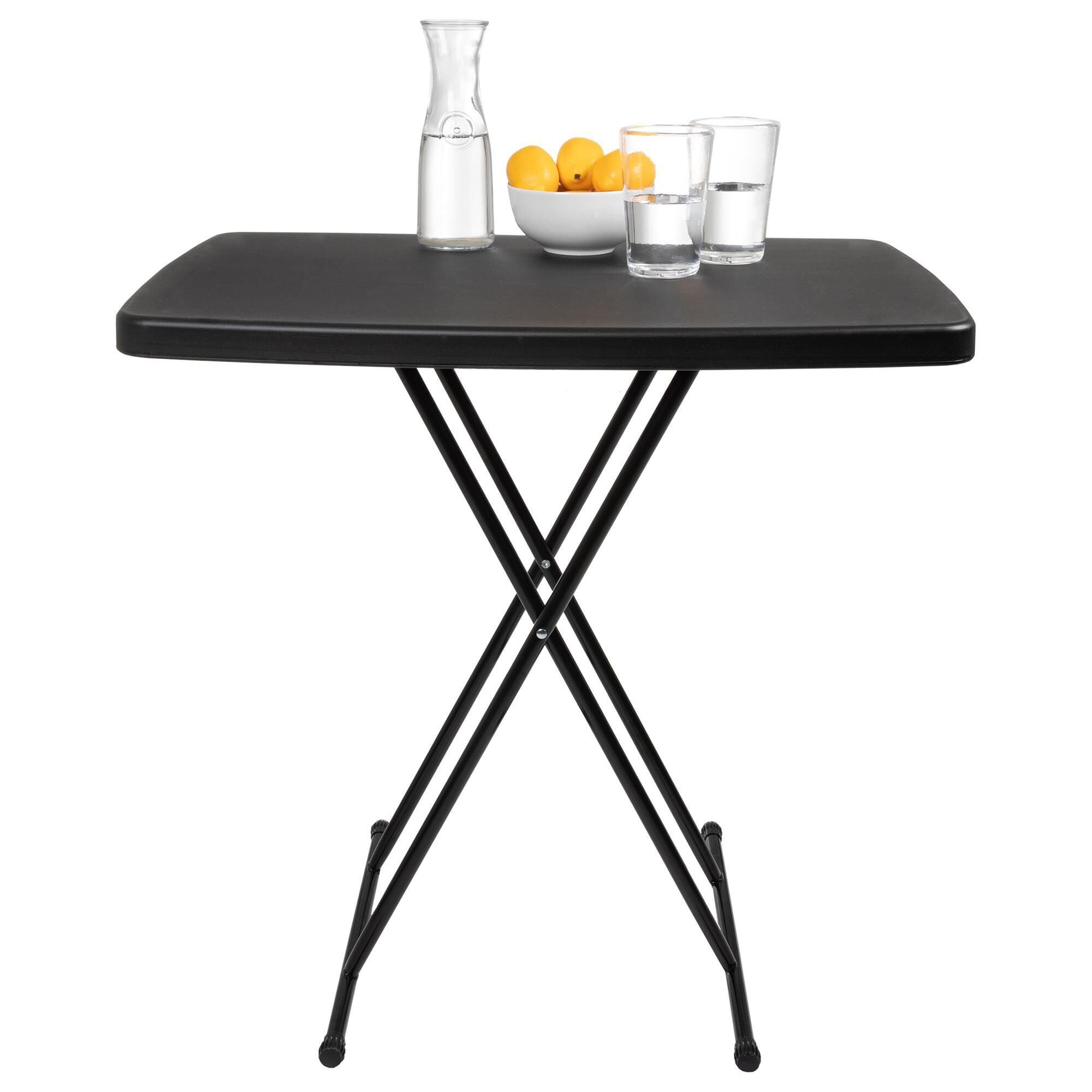 Small black sale folding table