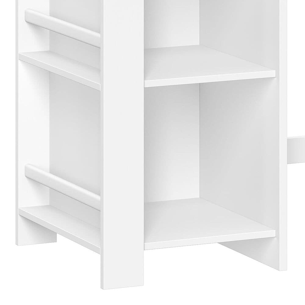 RiverRidge Home 2-Piece Kid Desk and Chair Set with Cubbies and Bookracks in White, , large