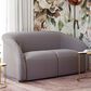 Tov Furniture Yara Velvet Loveseat in Grey, , large
