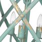 Golden Lighting Alcott 3-Light Pendant in Antique Teal and Gold, , large