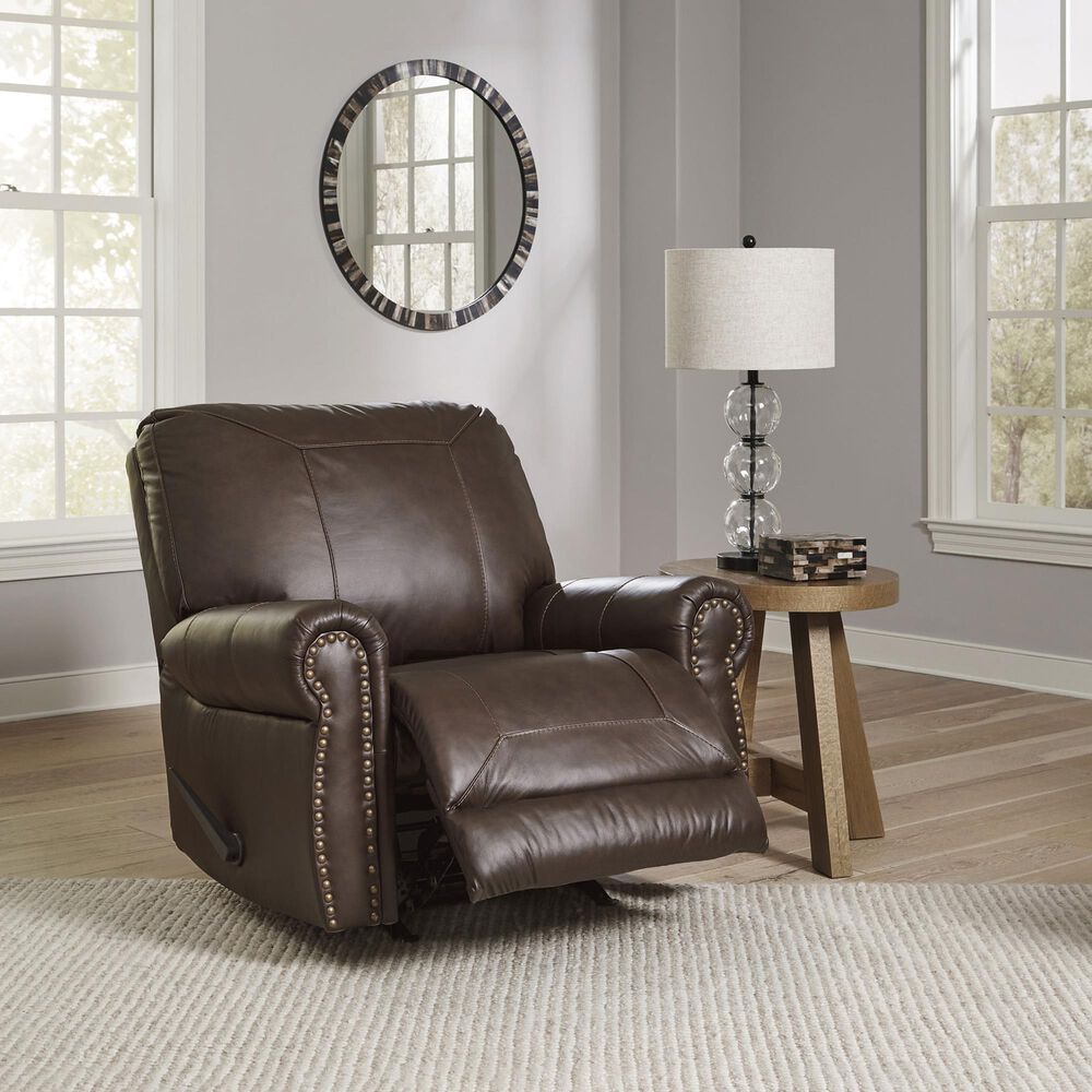 Ashley Colleton Recliner in Dark Brown, , large