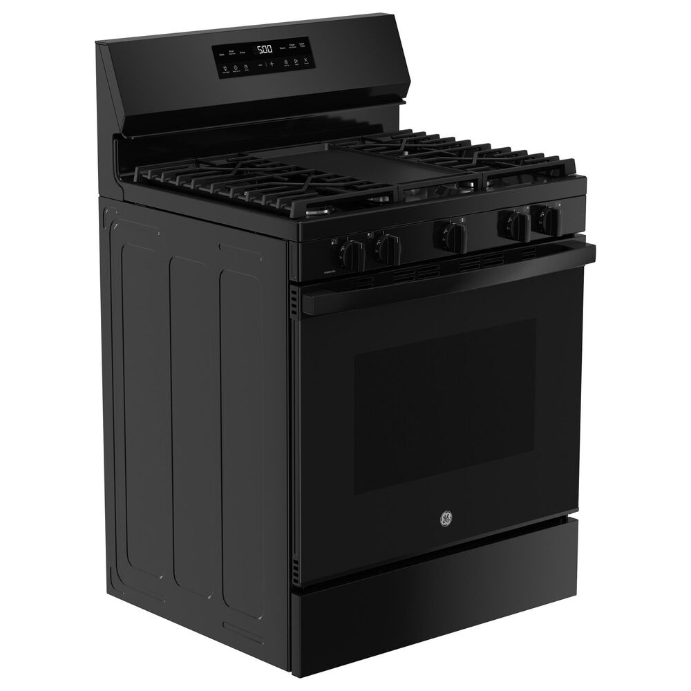 GE Appliances 30&quot; Freestanding Gas Range with 5 Burners in Black, , large