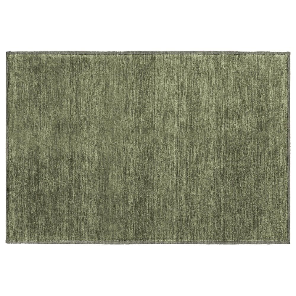 Dalyn Rug Company Soft Essentials Solid Olive 2"6" x 3"10" Area Rug, , large