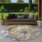 Dalyn Rug Company Lumara LM2 Putty 8" Round Area Rug, , large