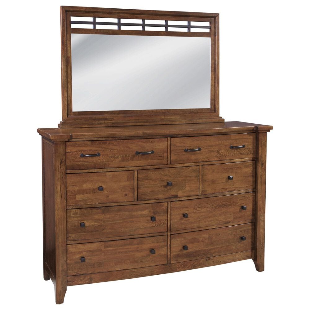 Cedar and Sage Whistler Retreat 4 Piece California King Storage Bedroom Set in Warm Chestnut, , large