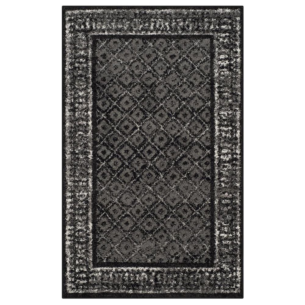 Safavieh Adirondack ADR110A-4 4" x 6" Black/Silver Area Rug, , large
