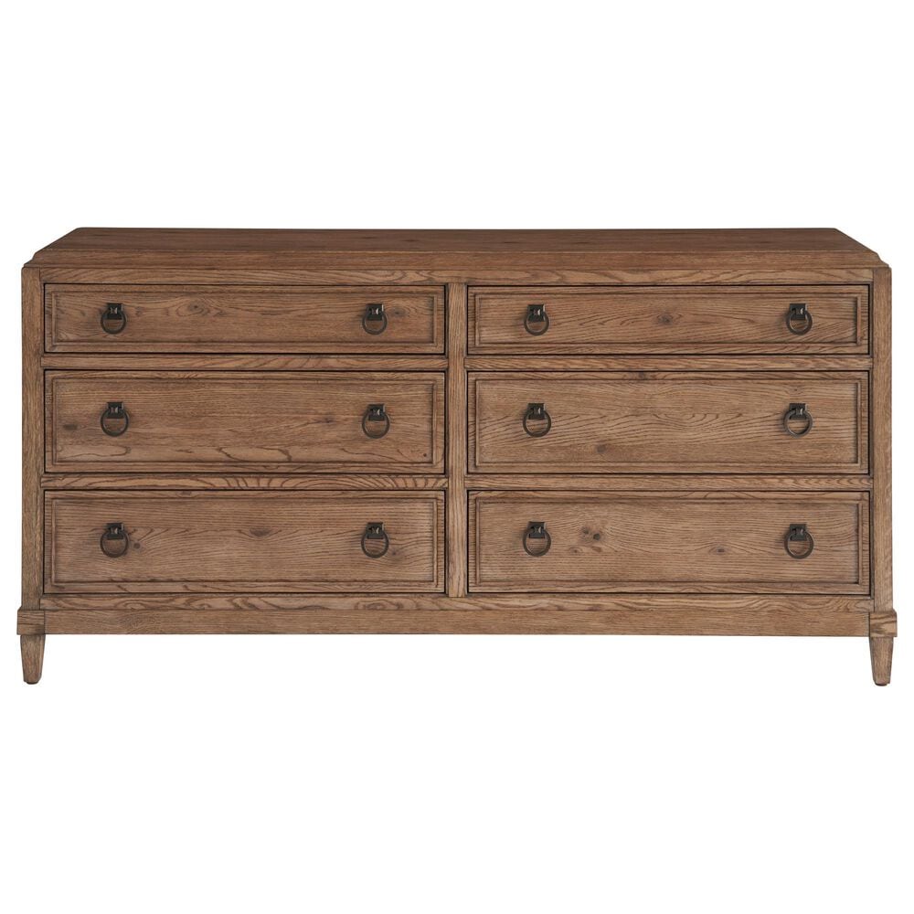 Universal Furniture Griffith Park 6-Drawer Dresser and Mirror in Sienna, , large