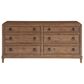 Universal Furniture Griffith Park 6-Drawer Dresser and Mirror in Sienna, , large