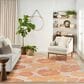 Nourison Garden Oasis Floral Coral 8" x 10" Indoor/Outdoor Area Rug, , large