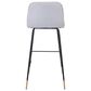 Zuo Modern Gironde Bar Stool in Light Gray and Black, , large