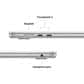 Apple MacBook Air 15.3" Laptop - Apple M4 chip 10-core CPU - 16GB RAM - 10 Core GPU - 256GB SSD in Silver with 3-Year AppleCare+, , large