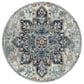 Amer Rugs Montana 7"6" Round Gray and Blue Area Rug, , large