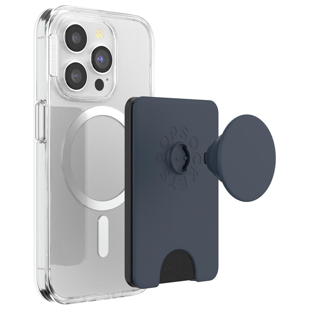 PopSockets MagSafe PopWallet Plus with PopGrip in Navy Blue, , large