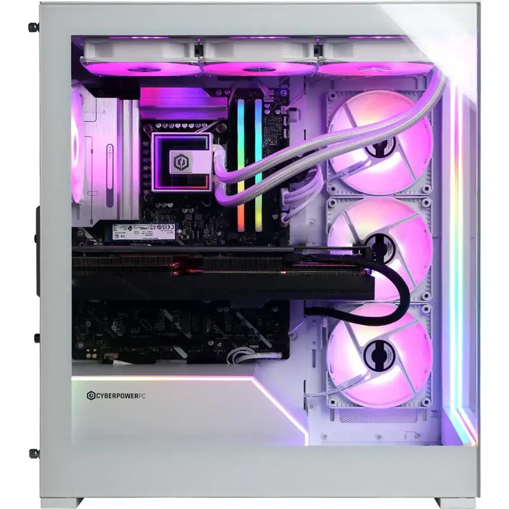 CyberPowerPC Gamer Supreme Gaming Desktop PC | Intel Core Ultra 9 285KF - 64GB RAM - NVIDIA GeForce RTX 5090 Graphics - 4TB SSD in White, , large