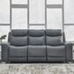Ashley Mindanao Power Reclining Sofa in Steel, , large
