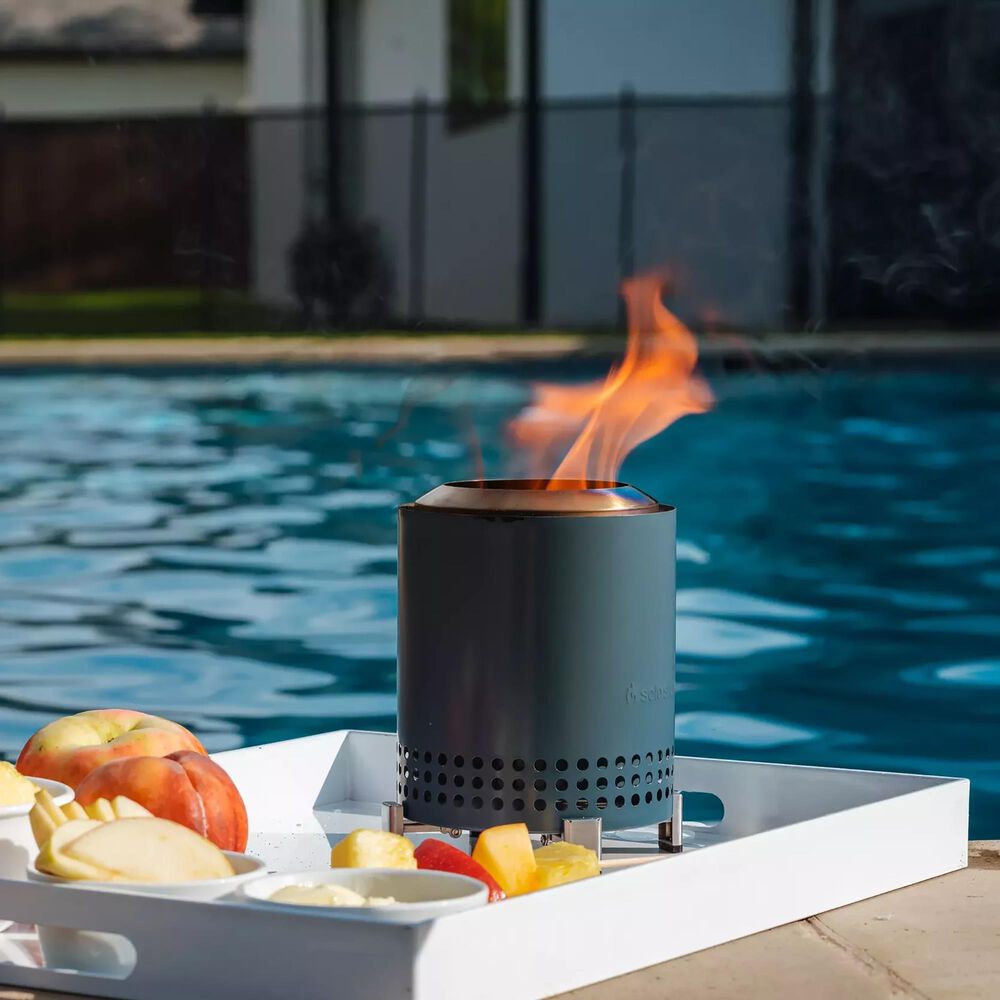 SoloStove Mesa Tabletop Fire Pit with Stand in Water and Stainless Steel, , large