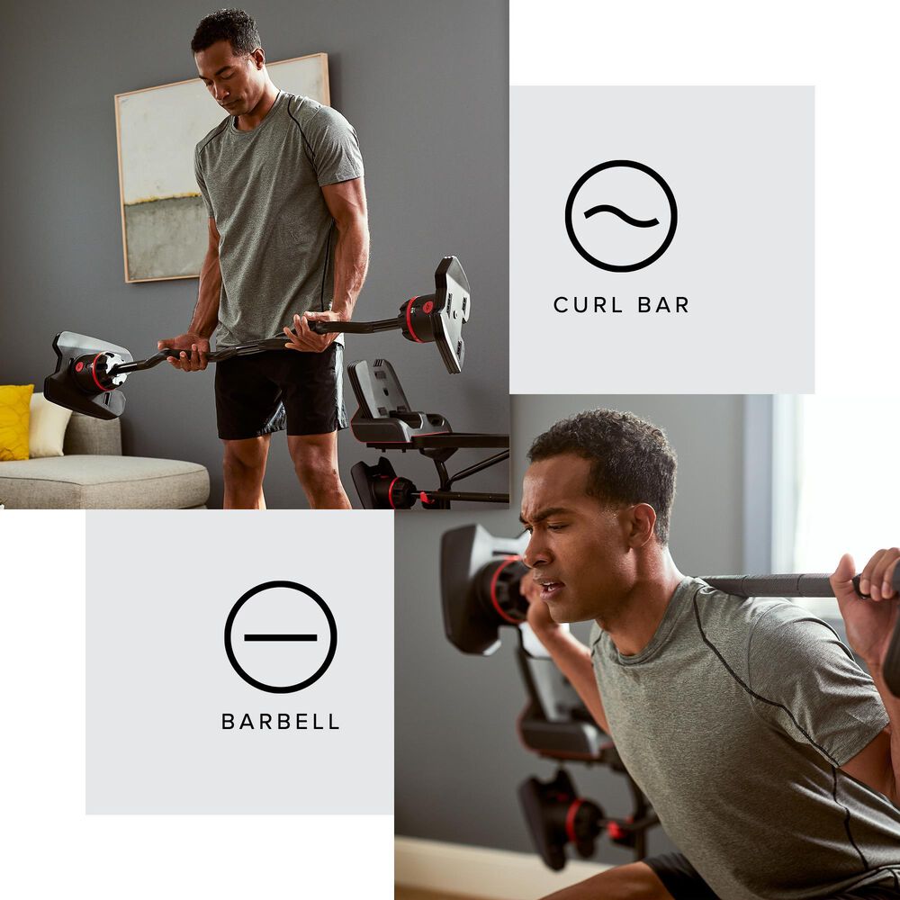 Bowflex SelectTech 2080 Barbell with Curl Bar, , large