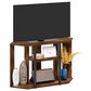 HOMLUX 39" TV Stand in Amber Pine and Black, , large