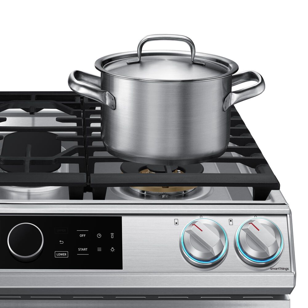 Samsung 6.3 Cu. Ft. Dual Fuel Range with True Convection and Air Fry in Stainless Steel