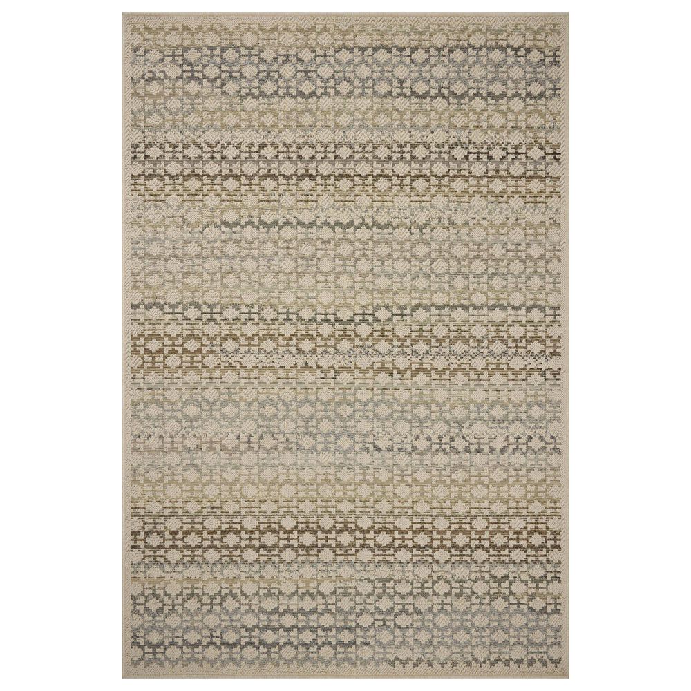 Loloi Saylor Ivory and Multicolor 6"3" x 9"2" Indoor/Outdoor Area Rug, , large