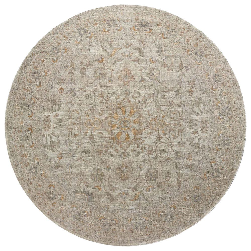 Chris Loves Julia x Loloi Rosemarie 3"2" Round Ivory and Natural Area Rug, , large