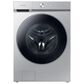 Samsung Bespoke Laundry Pair with 6.1 Cu. Ft. Front Load Washer and 7.6 Cu. Ft. Gas Dryer in Silver Steel, , large
