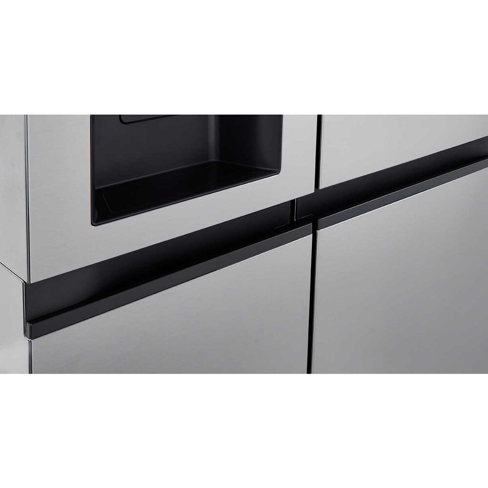 LG 27.2 Cu. Ft. Side-by-Side Refrigerator with Smooth Touch Ice Dispenser in Print Proof Stainless Steel, , large