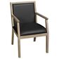 Regency Global Sourcing Regent WallGuard Guest and Reception Side Chair with Black Cushion in Noble Oak, , large
