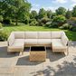 Sunwell Garden Patio Module Middle Chair in Beige (Set of 2), , large