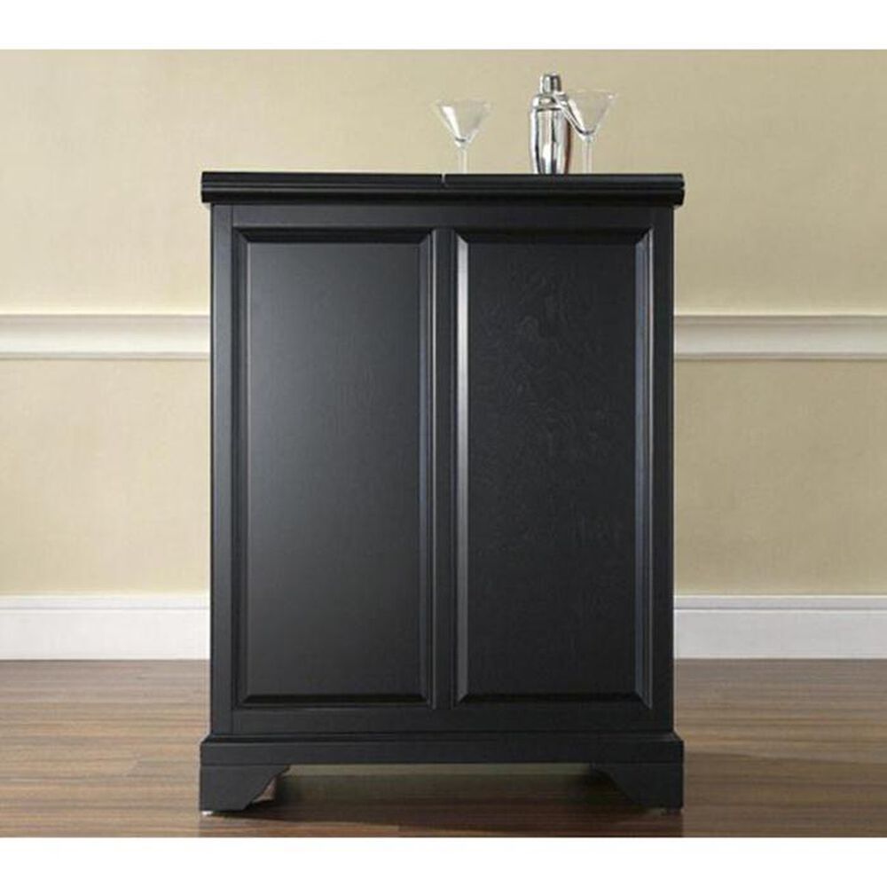 Crosley Furniture LaFayette Expandable Bar Cabinet in Black | Nebraska  Furniture Mart