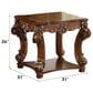 HOMLUX Vendome Square End Table in Cherry, , large