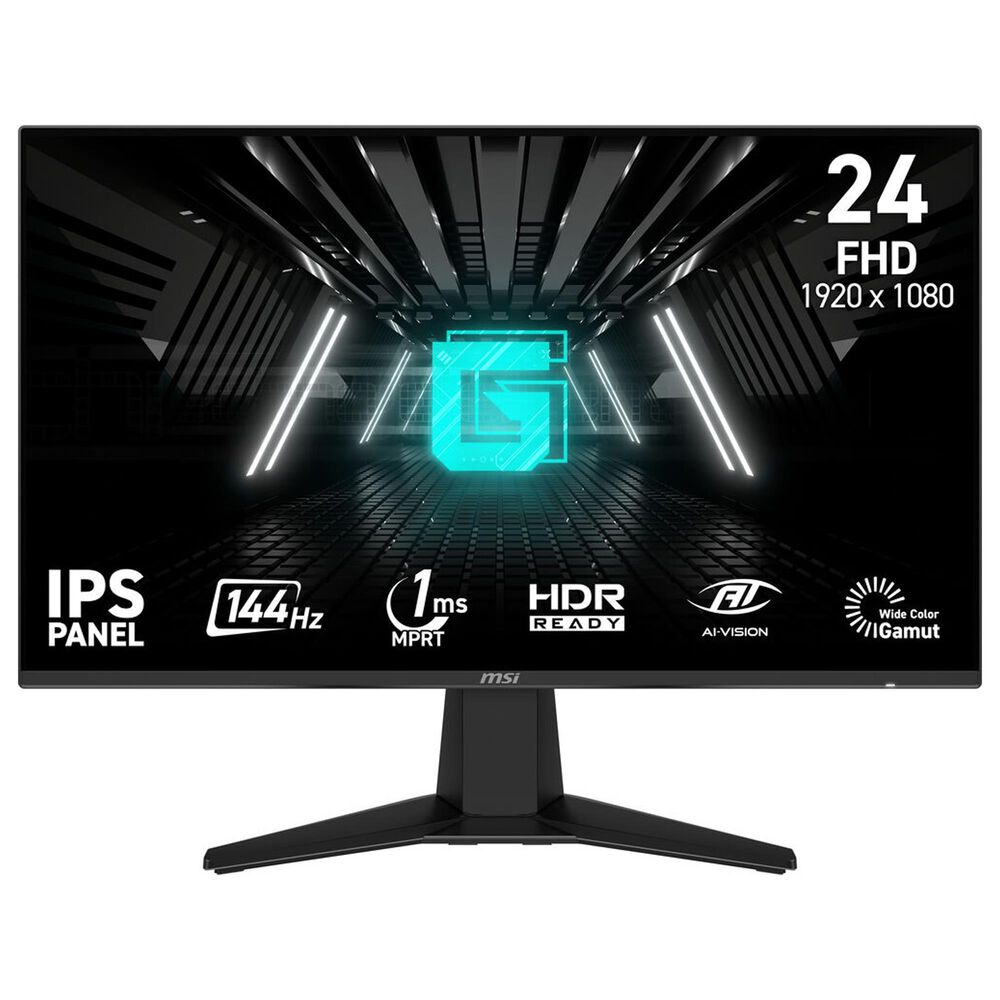 MSI 23.8" Full HD HDR 144 Hz Gaming Monitor in Metallic Black, , large