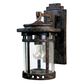 Maxim Lighting Santa Barbara Cast 1 Light Outdoor Wall Lantern in Sienna, , large
