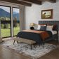 Feizy Melrose 5" x 7"6" Gray and Rust Area Rug, , large