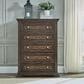 Liberty Furniture Big Valley 5-Piece King Panel Bedroom Set in Brownstone, , large