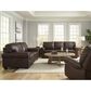 Ashley Colleton Stationary Loveseat in Dark Brown, , large