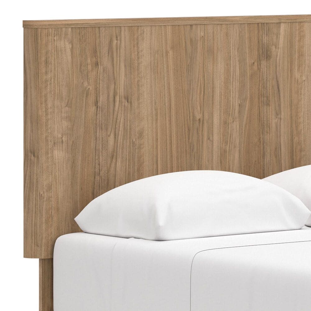 Ashley Gramburg Full Panel Platform Bed in Warm Brown, , large
