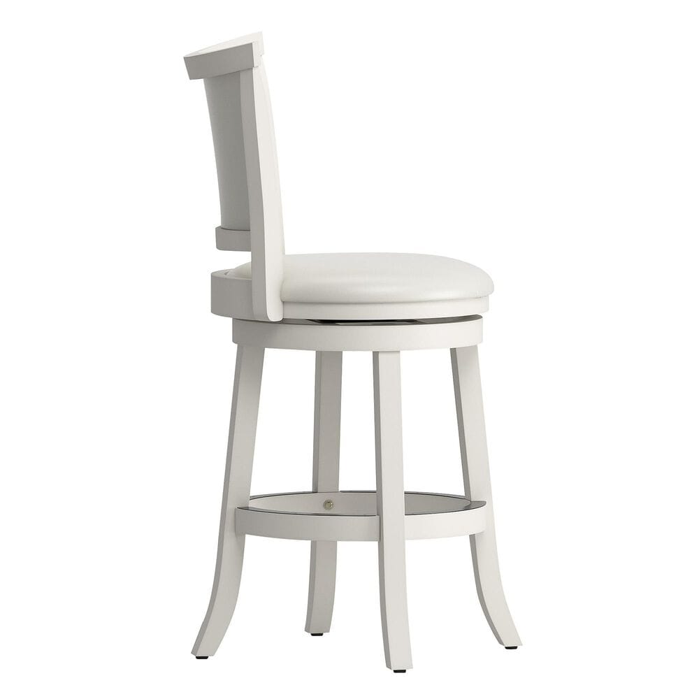 CorLiving Counter Height Swivel Stool in White - Set of 2, , large