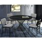 Blue River Cirque and Lima 5-Piece Round Dining Set in Black, , large