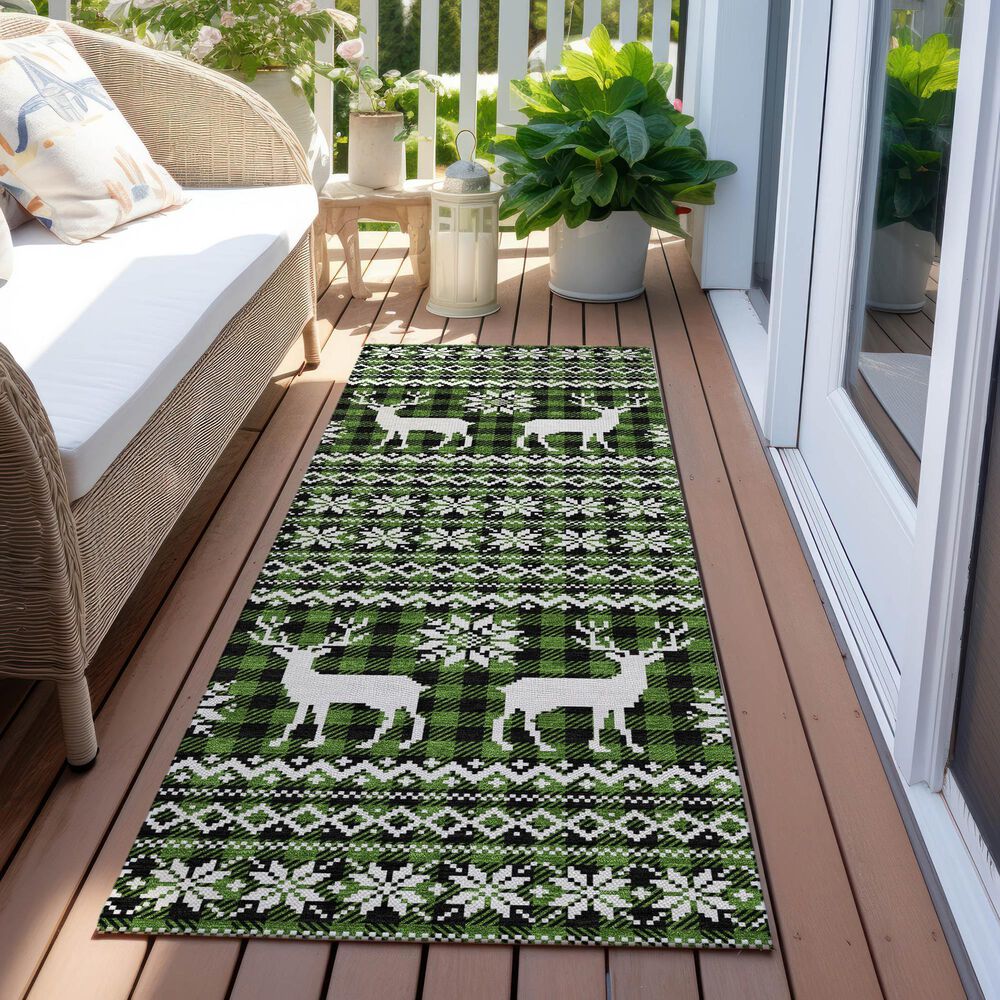 Dalyn Rug Company Wonderland WN28 2&#39;3&quot; x 7&#39;6&quot; Cactus Indoor/Outdoor Runner, , large